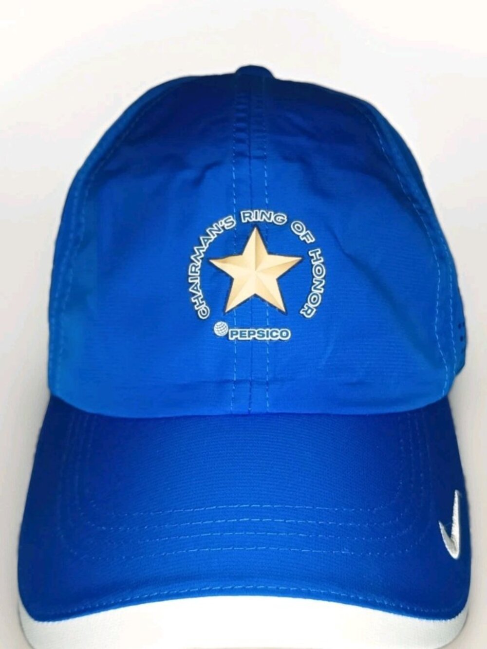 NWT Rare Nike PepsiCo Chairmans Ring of Honor Employee Award Golf Hat Blue